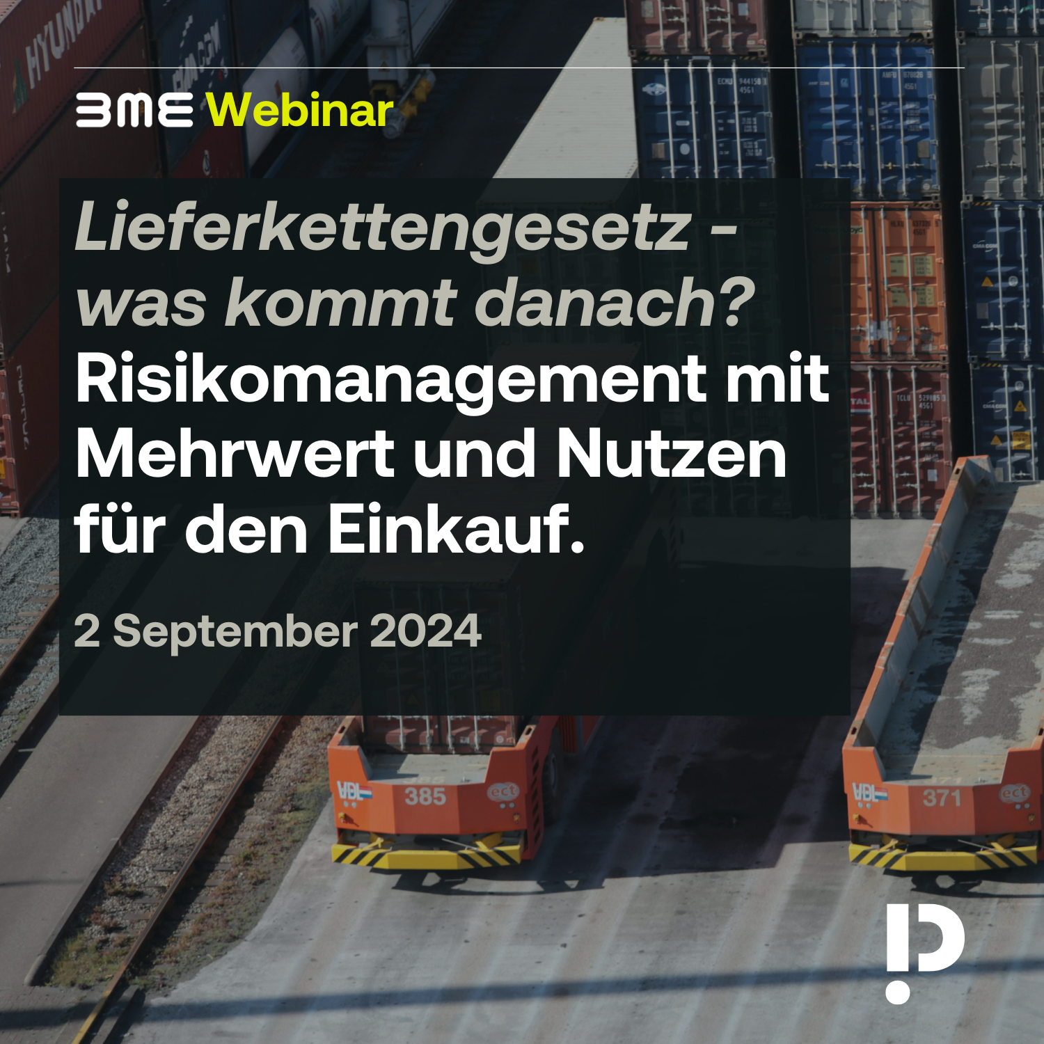 Webinaire BME : Loi sur le blanchiment d'argent - qu'en est-il aujourd'hui ? Gestion des risques avec plus d'efficacité et d'efficience pour le secteur de l'énergie